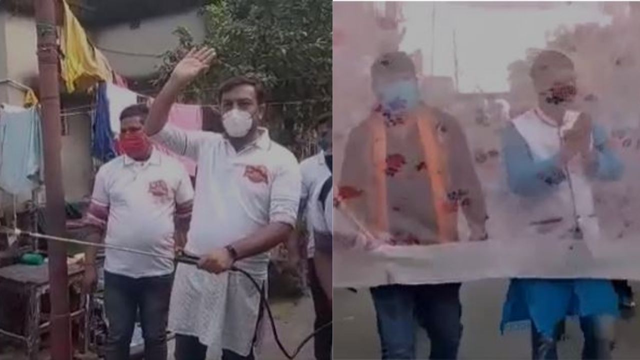 Chandannagar Election: কেউ মশারির ভিতর, কেউ আবার পরেছেন রেড ভলেন্টিয়ারের পোশাক, পুরভোটের আগে জমজমাট প্রচার চন্দননগরে