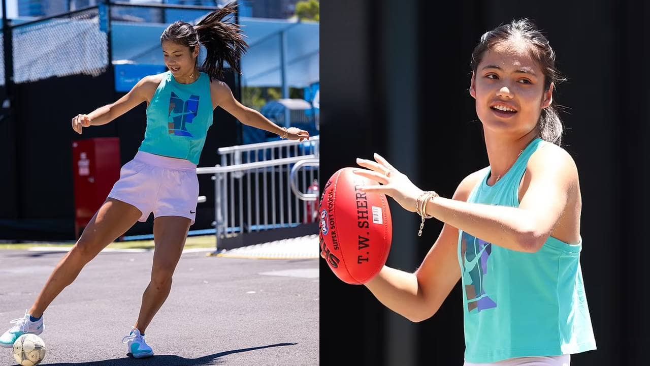 Australian Open 2022: কোর্টে নামার আগে ফুটভলি খেললেন রাডুকানু