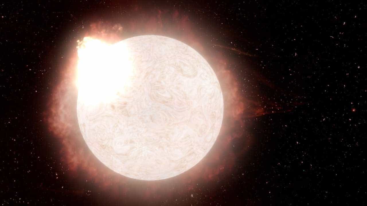 Giant Red Star Explode: মৃত্যুর ঠিক আগের মুহূর্তে ভয়াবহ বিস্ফোরণ! প্রথমবার দৈত্যাকার লাল নক্ষত্রের মৃত্যু পর্যবেক্ষণ করলেন বিজ্ঞানীরা Giant Red Star Explode: মৃত্যুর ঠিক আগের মুহূর্তে ভয়াবহ বিস্ফোরণ! প্রথমবার দৈত্যাকার লাল নক্ষত্রের মৃত্যু পর্যবেক্ষণ করলেন বিজ্ঞানীরা