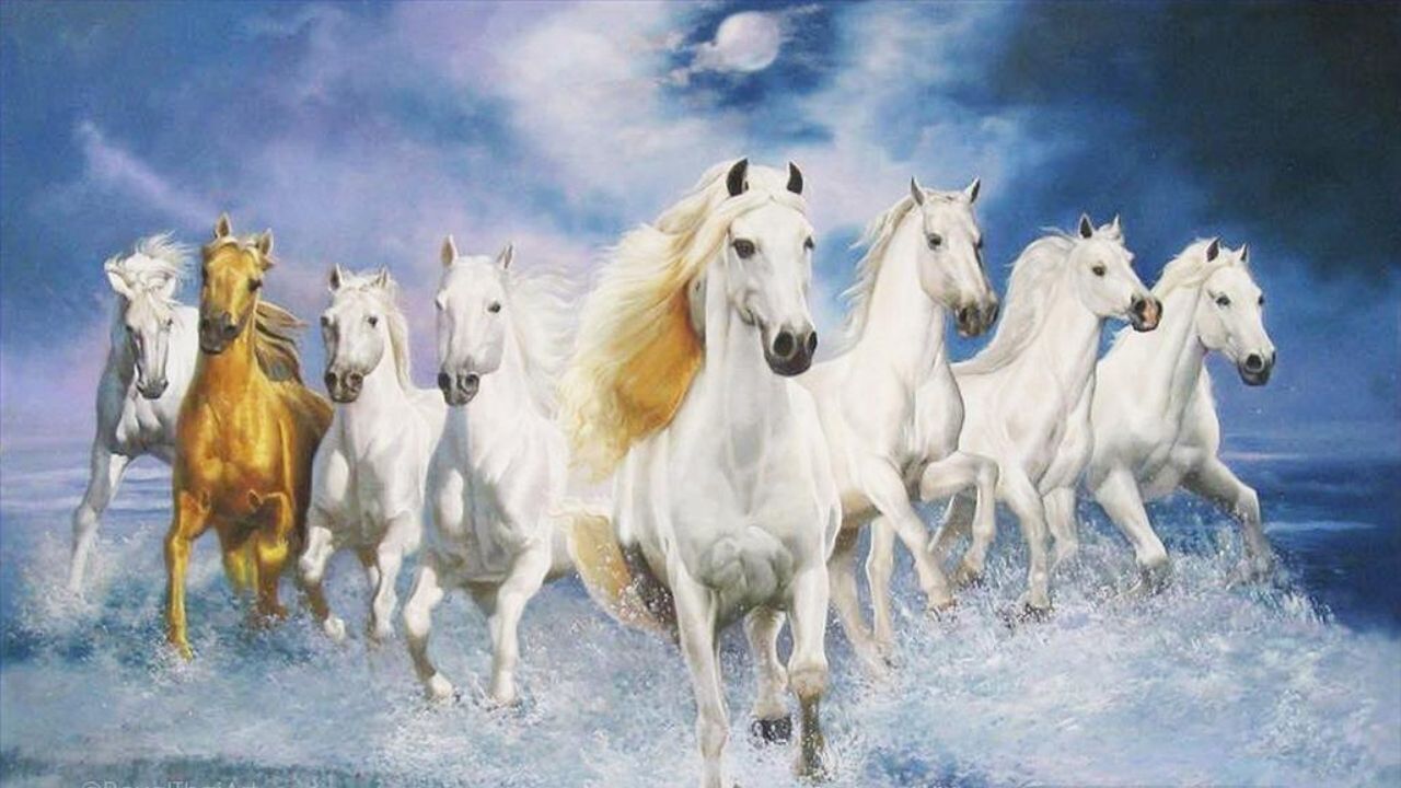 Painting of seven horses: দেওয়ালে কি সাতটি ঘোড়া আঁকা পেইন্টিং রয়েছে? বাস্তুমতে এই চিত্রের মানে কী?
