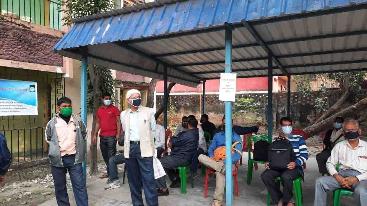 covid vaccination of Kolkata Police