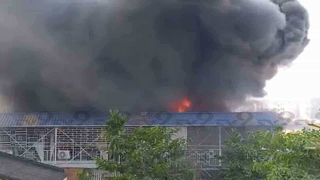 Kaikhali Fire: ধেয়ে আসছে কালো ধোঁয়া, একের পর এক রাসায়নিক ভর্তি ড্রামে বিস্ফোরণ! বছরের প্রথম দিনই ভয়াবহ আগুন শহরে Kaikhali Fire: ধেয়ে আসছে কালো ধোঁয়া, একের পর এক রাসায়নিক ভর্তি ড্রামে বিস্ফোরণ! বছরের প্রথম দিনই ভয়াবহ আগুন শহরে