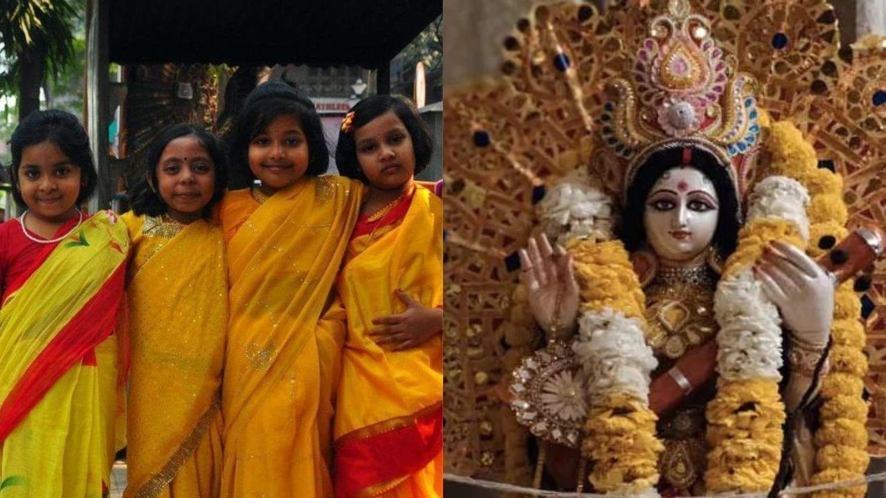 Saraswati Puja 2022: সরস্বতী পুজোয় হলুদ শাড়ি, হলুদ পাঞ্জাবি মাস্ট! কারণটা কী?