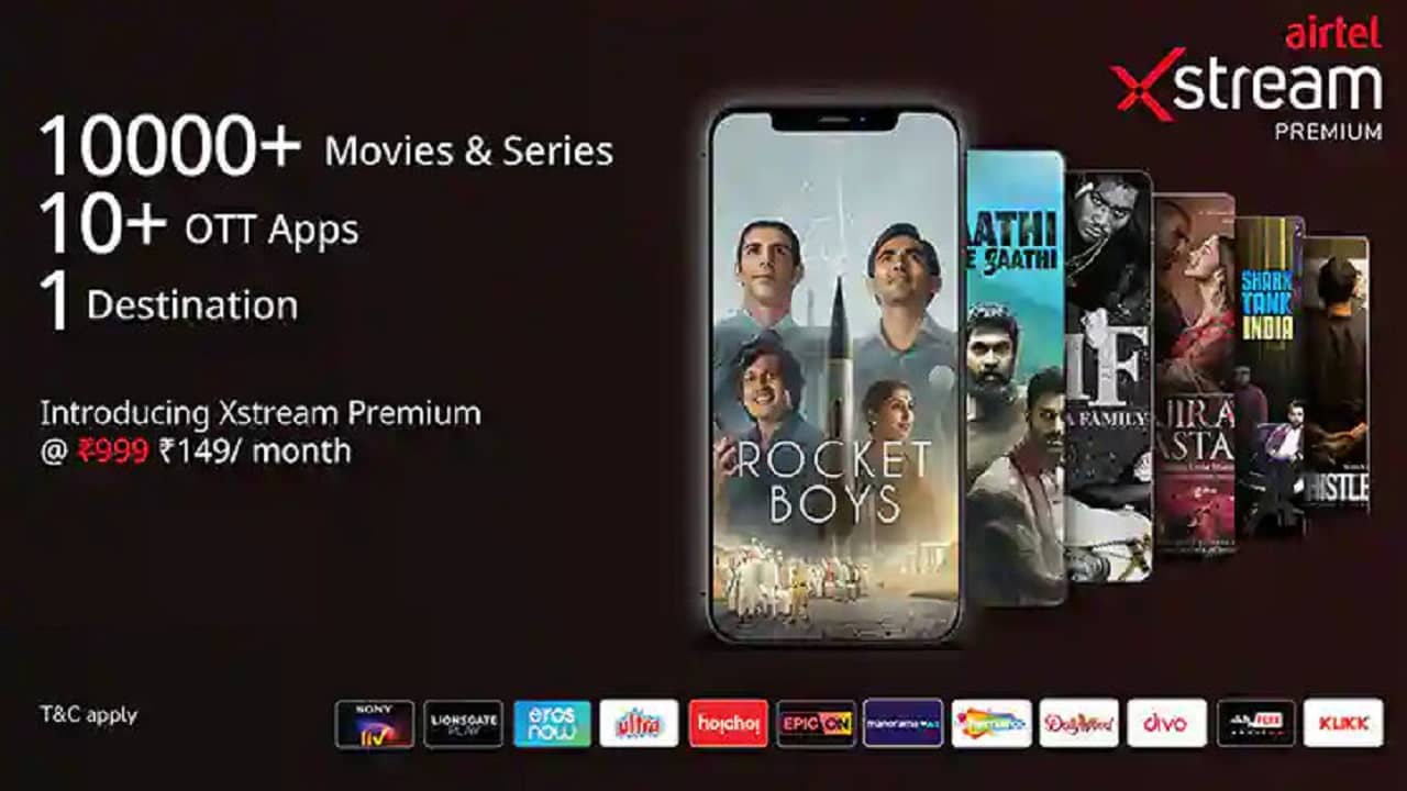 Airtel Xstream Premium: নতুন ভিডিয়ো স্ট্রিমিং সার্ভিস এক্সস্ট্রিম প্রিমিয়াম নিয়ে এল এয়ারটেল, ১৪৯ টাকায় জনপ্রিয় ১৫ ওটিটি প্ল্যাটফর্ম