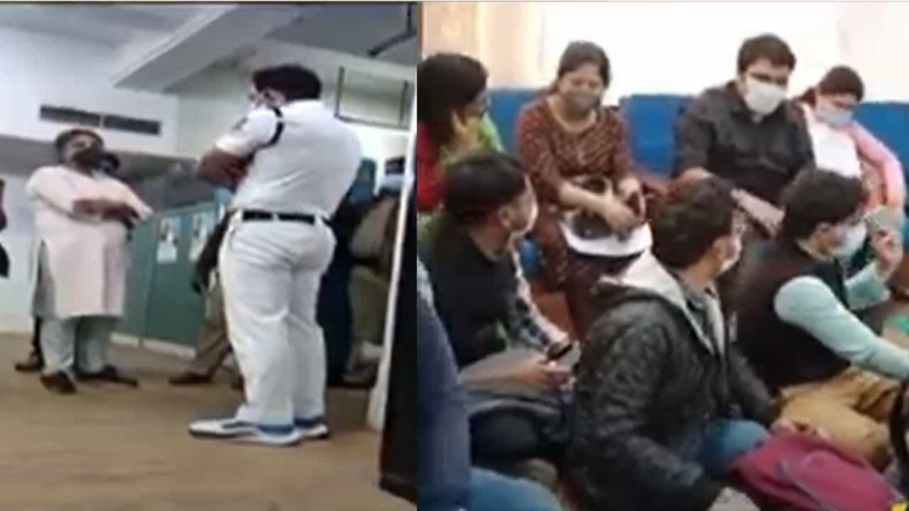 Doctors Protest: সার্ভিস কোটার দাবিতে স্বাস্থ্য ভবনে অবস্থান বিক্ষোভ! চিকিৎসকদের হঠাতে 'পুলিশি হুমকি'র অভিযোগ Doctors Protest: সার্ভিস কোটার দাবিতে স্বাস্থ্য ভবনে অবস্থান বিক্ষোভ! চিকিৎসকদের হঠাতে 'পুলিশি হুমকি'র অভিযোগ