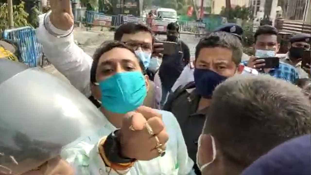 Sajal Ghosh Bengal BJP: সাহস থাকলে শ্রীভূমিতে গিয়ে হামলা করুক, প্রতিবাদ মিছিলে সজল ঘোষকে পুলিশি-বাধা, ধুন্ধুমার