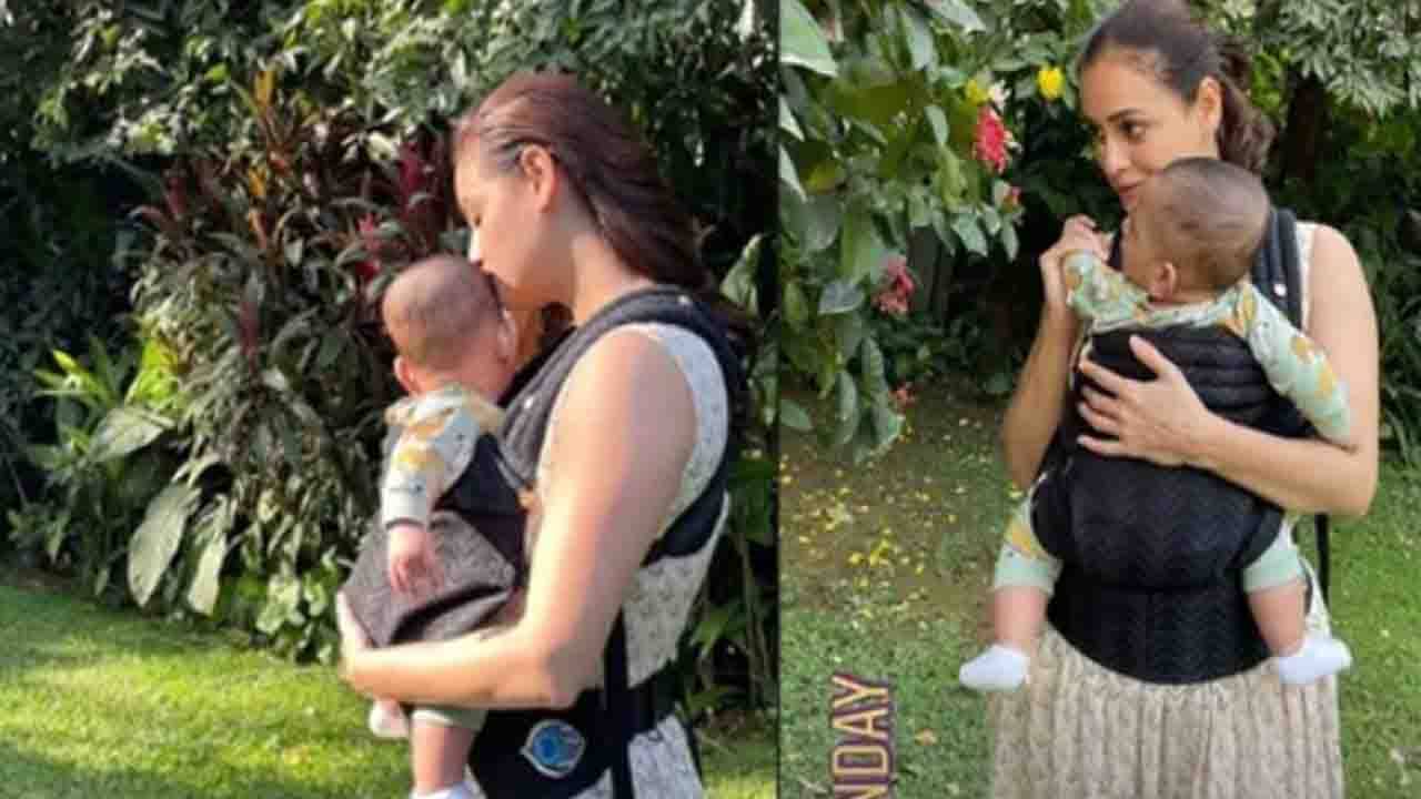 Dia Mirza Motherhood: এটাই সব, ছেলে কোলে বাগানে হাঁটতে হাঁটতে বলেছেন দিয়া