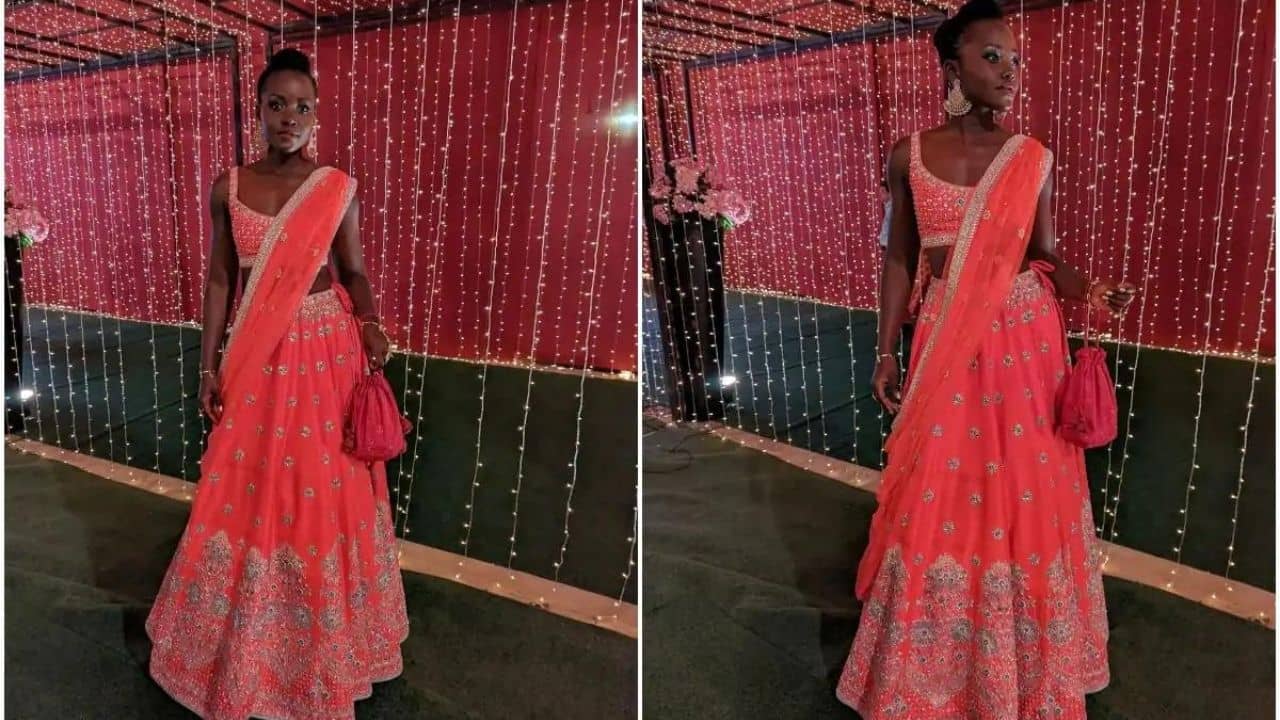 Lupita Nyong: গ্ল্যামারাস দেশি গার্ল সাজে অস্কার-জয়ী লুপিতা নিয়ং! ভারতীয় ডিজাইনারের এই লেহেঙ্গাটির দাম কত?