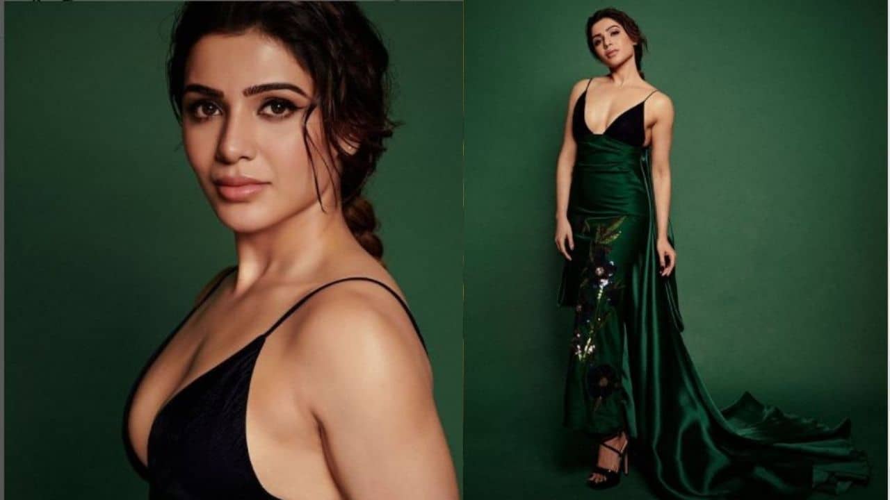Samantha Ruth Prabhu: গ্ল্যামারাস ড্রেসে ফের ফ্যাশনের শিরোনামে সামান্থা! ডিপ নেক গাউনটির দাম কত জানেন?