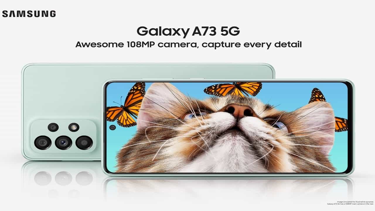 Samsung Galaxy A73 5G: সস্তায় ১০৮ মেগাপিক্সেল ক্যামেরার দুরন্ত ফোন নিয়ে এল স্যামসাং, গ্যালাক্সি এ৭৩ ৫জি-র ফিচার্স দেখে নিন Samsung Galaxy A73 5G: সস্তায় ১০৮ মেগাপিক্সেল ক্যামেরার দুরন্ত ফোন নিয়ে এল স্যামসাং, গ্যালাক্সি এ৭৩ ৫জি-র ফিচার্স দেখে নিন
