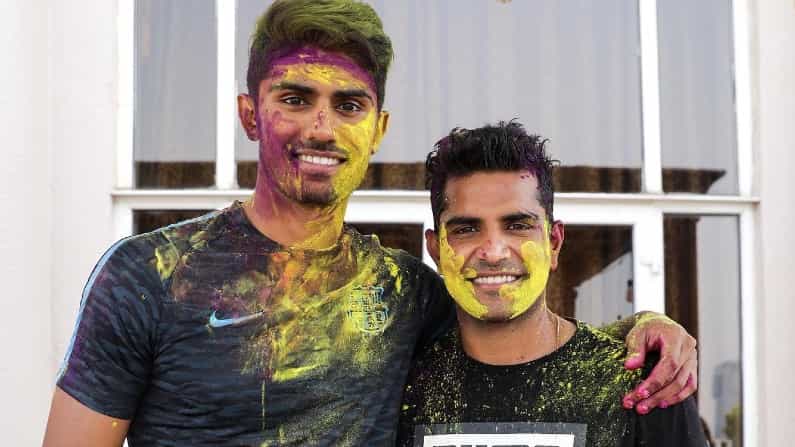 নাইট শিবিরে জমিয়ে রং খেললেন শিবম মাভিরা। (Pic Courtesy-Kolkata Knight Riders Twitter)