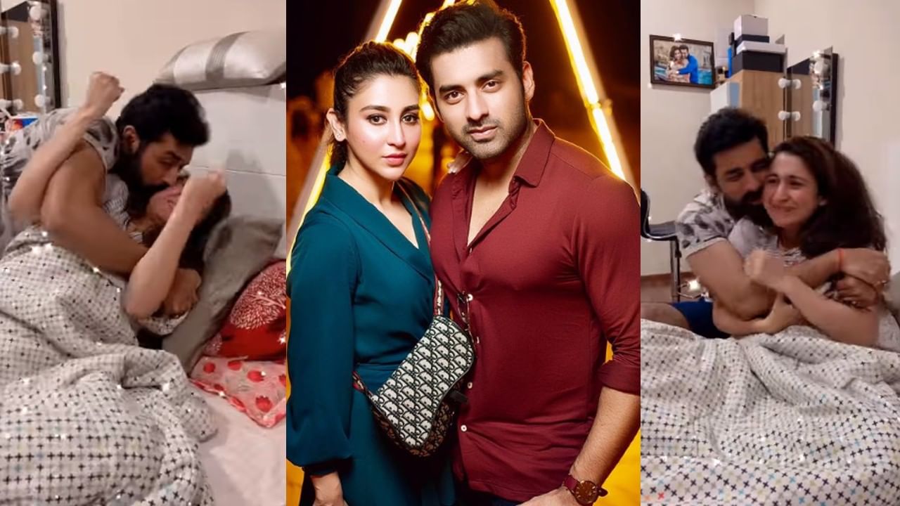 Viral Video: What did Ankush say in his face! He grabbed her by the bed and  kissed her How ankush hazra wish oindrila sen on her birthday video goes  viral IG News |