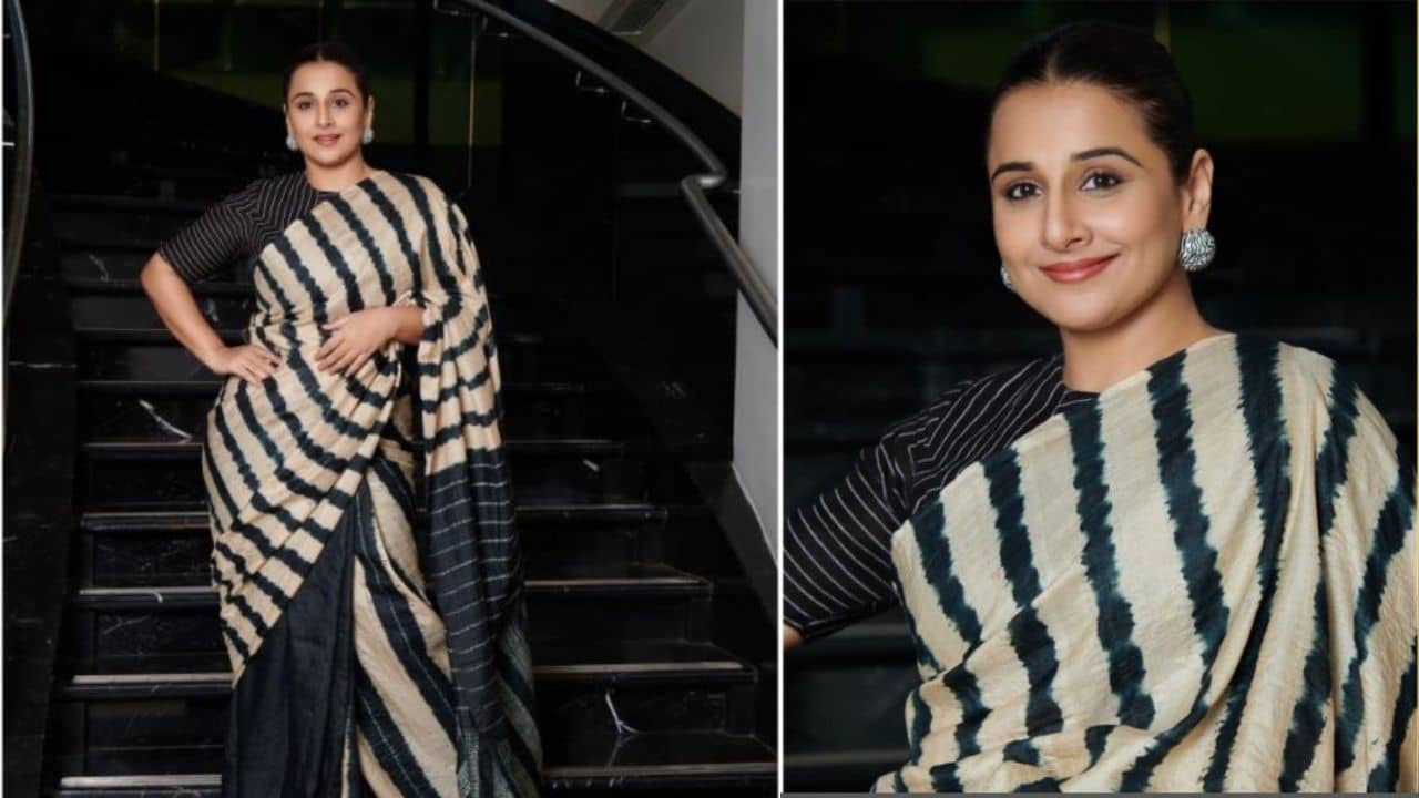 Vidya Balan: তসর সিল্ক ও এথনিক লুকে ফের নজর কাড়লেন তিলোত্তমা বিদ্যা বালান! হাতে বোনা শাড়িটির দাম কত?