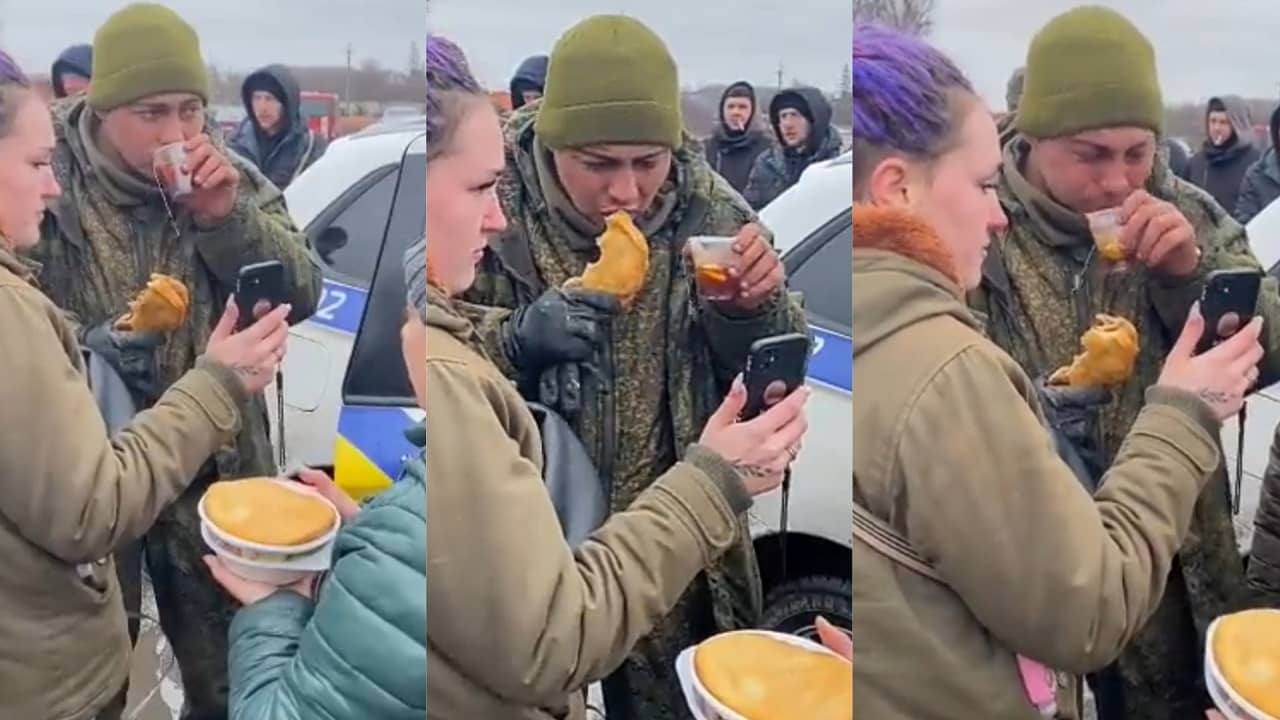 Viral Video: চা-কেক খাইয়ে মাকে ফোন, ইউক্রেনীয়দের আতিথেয়তায় রাশিয়ান সেনার চোখে জল!