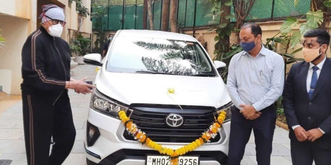 Amitabh Bachchan Innova Crysta Facelift