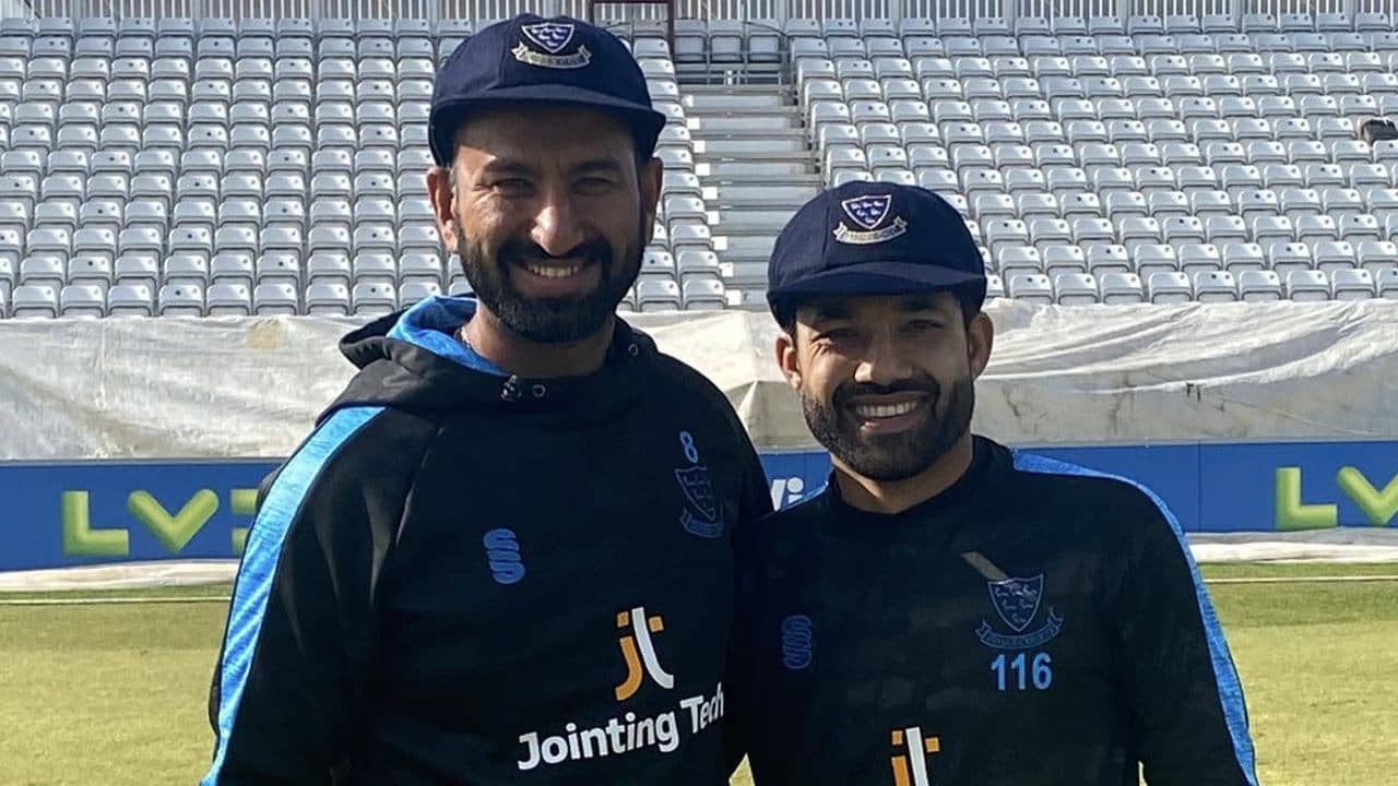 কাউন্টি ক্রিকেটে সাসেক্সের হয়ে অভিষেক পূজারা-রিজওয়ানের