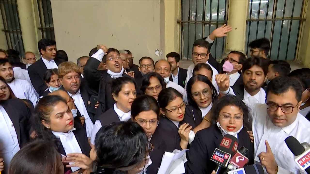 TMC-BJP Clash at High Court: বেনজির পরিস্থিতি, তৃণমূল-বিজেপি পন্থী আইনজীবীদের হাতাহাতিতে উত্তাল হাইকোর্ট