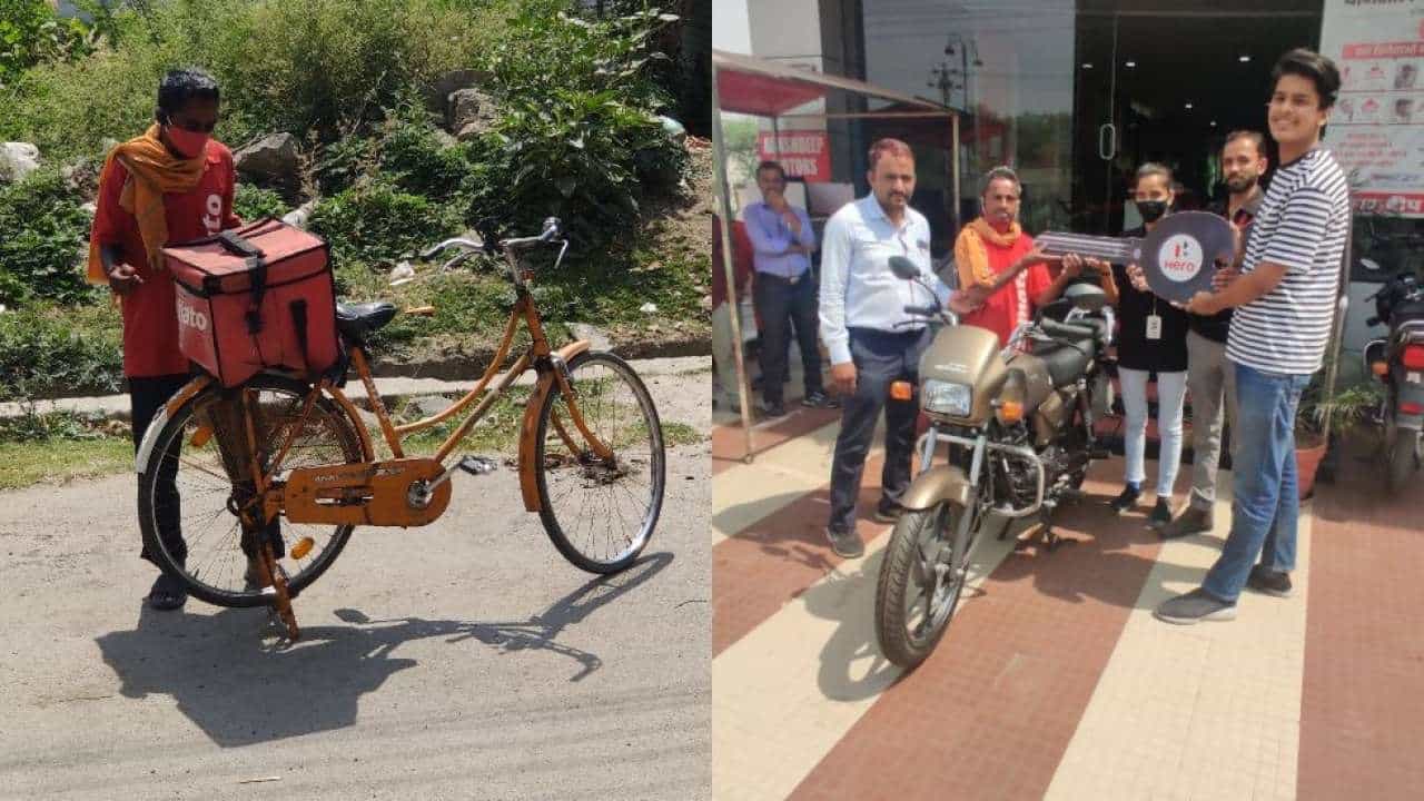 Viral: কাঠফাটা রোদ্দুরে সাইকেল চালিয়ে খাবার ডেলিভারি করছিলেন, চাঁদা তুলে হিরো স্প্লেন্ডার কিনে দিলেন নেটাগরিকরা