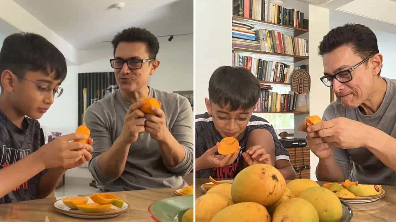 Aamir Khan-Azad Rao Khan: গরমের দুপুরে আমিরের হাতে রসালো আম, কামড় দিল ছেলেও Aamir Khan-Azad Rao Khan: গরমের দুপুরে আমিরের হাতে রসালো আম, কামড় দিল ছেলেও