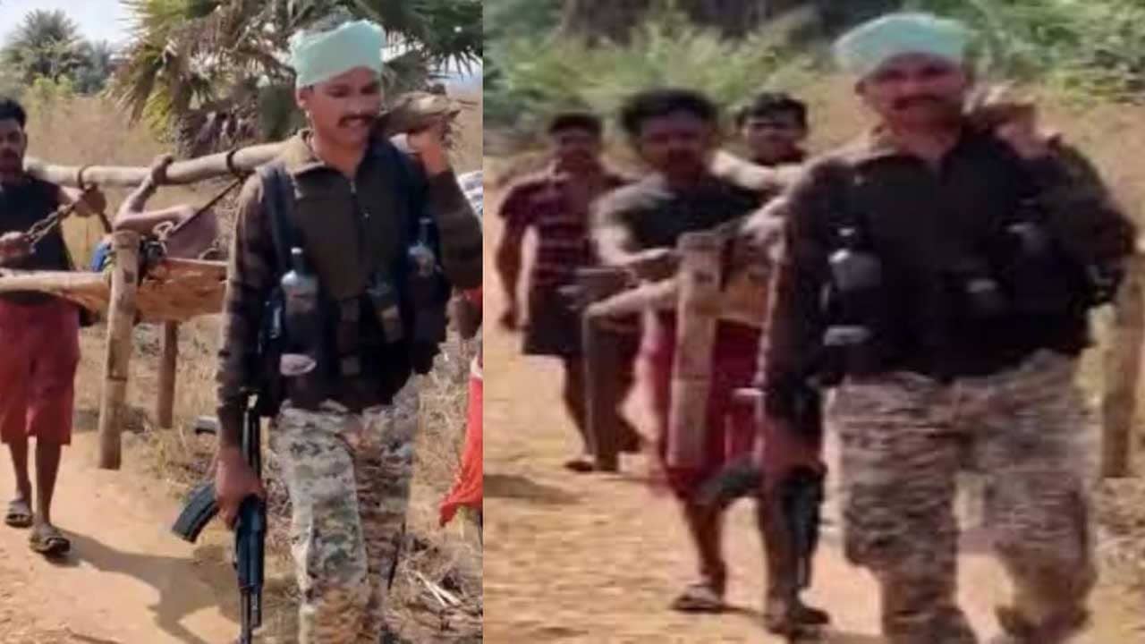 Viral Video: খাটিয়ায় শুয়ে অন্তঃসত্ত্বা, কাঁধে বয়ে হাসপাতালে নিয়ে যাচ্ছেন সেনা জওয়ান