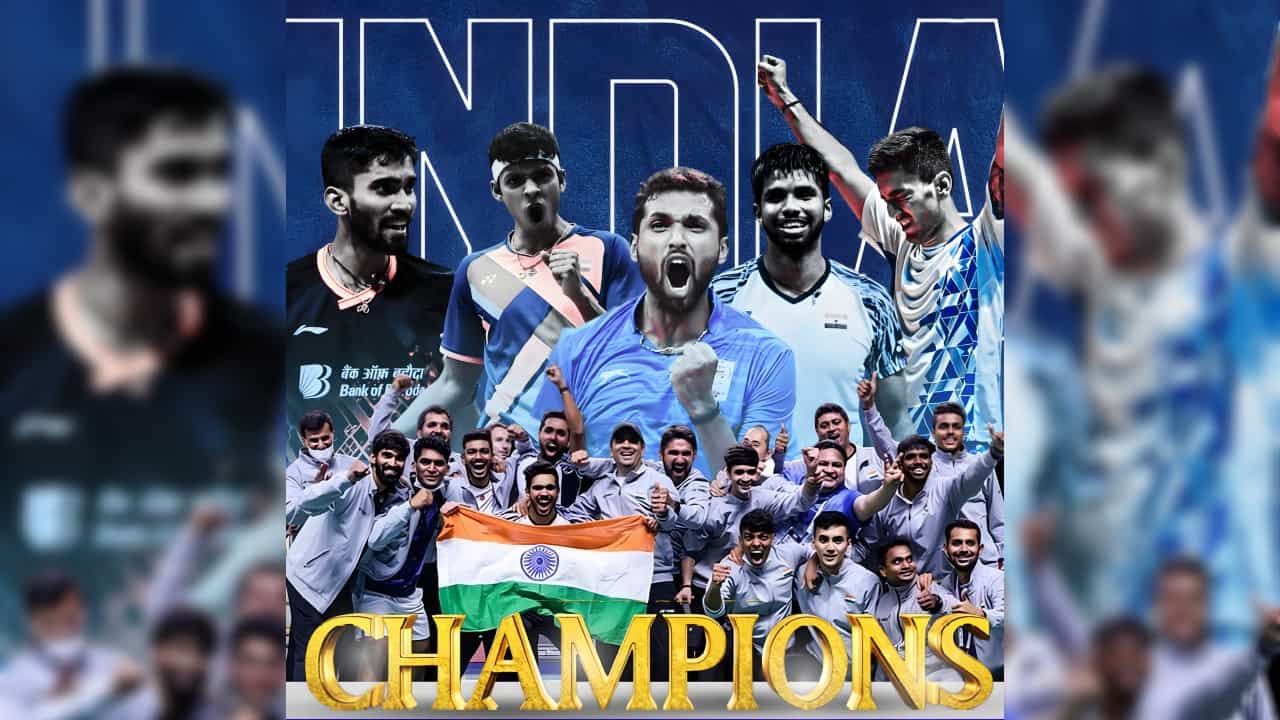 Thomas Cup Final 2022: থমাস কাপে ইতিহাস গড়া ভারতকে শুভেচ্ছার জোয়ারে ভাসালেন প্রধানমন্ত্রী মোদী থেকে সাইনা-বিরাটরা Thomas Cup Final 2022: থমাস কাপে ইতিহাস গড়া ভারতকে শুভেচ্ছার জোয়ারে ভাসালেন প্রধানমন্ত্রী মোদী থেকে সাইনা-বিরাটরা