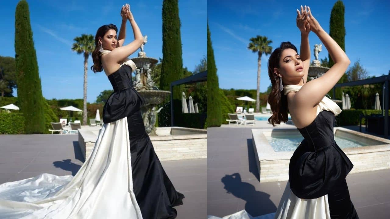 Cannes 2022: কানের রেড কার্পেটে বলিউডের জয়জয়কার! কালো-সাদা বল গাউনে বোল্ড তামান্না