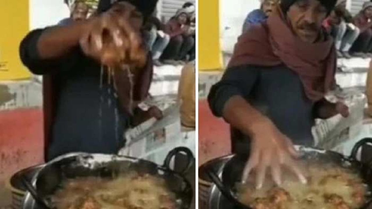 Viral Video: খুন্তি লাগে না, গরম তেলে হাত দিয়েই টপাটপ পকোড়া তুলছেন বিক্রেতা, সকলে অবাক!