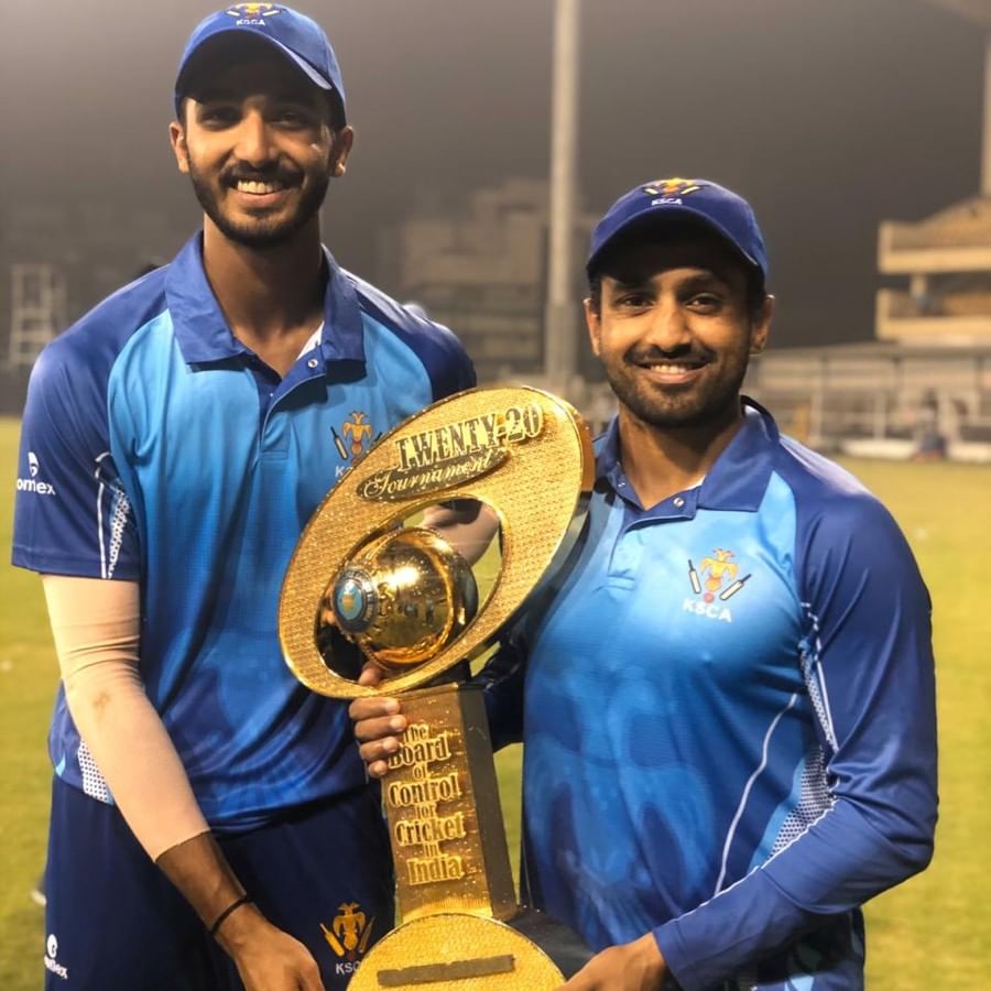 The young batsman made a splash in domestic cricket in Karnataka in the 2019-20 season.  The runs he collected in all formats were 1838. (Photo: Twitter)