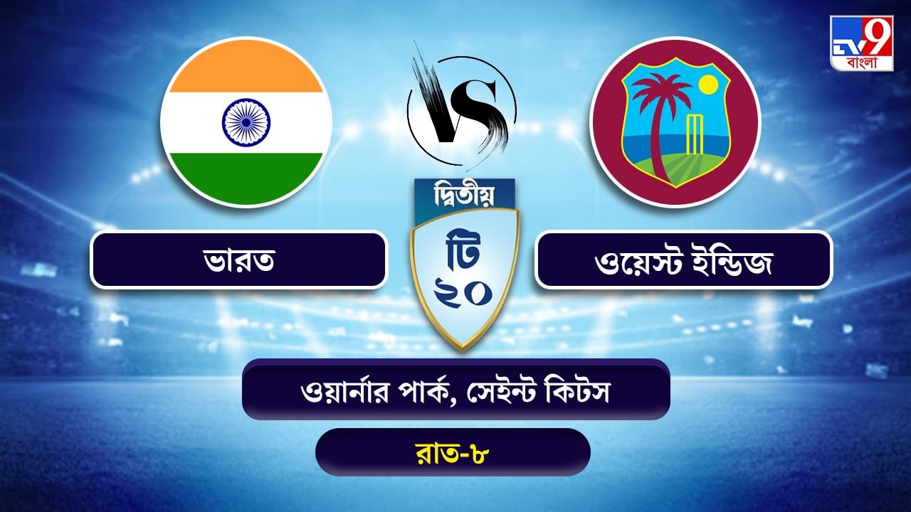 India vs West Indies 2nd T20 Live Streaming: জেনে নিন কখন কীভাবে দেখবেন ভারত বনাম ওয়েস্ট ইন্ডিজের দ্বিতীয় টি-২০ ম্যাচ