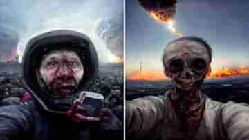 Last Selfie On Earth: পৃথিবী ধ্বংসের ঠিক আগের মুহূর্তের সেলফি কেমন হবে? AI ইমেজ জেনারেটরে মানব সভ্যতার ভয়াল রূপ