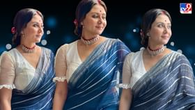 Swastika Mukherjee: নীল হ্যান্ডলুম শাড়ি আর সাদা সিল্কের ব্লাউজে আবেদনময়ী 'শ্রীমতী' স্বস্তিকা Swastika Mukherjee: নীল হ্যান্ডলুম শাড়ি আর সাদা সিল্কের ব্লাউজে আবেদনময়ী 'শ্রীমতী' স্বস্তিকা