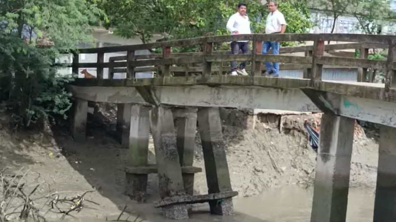 Basirhat Bridge: ভূখণ্ডের সঙ্গে দ্বীপের সংযোগকারী সেতু হেলেছে বাঁ দিকে ...