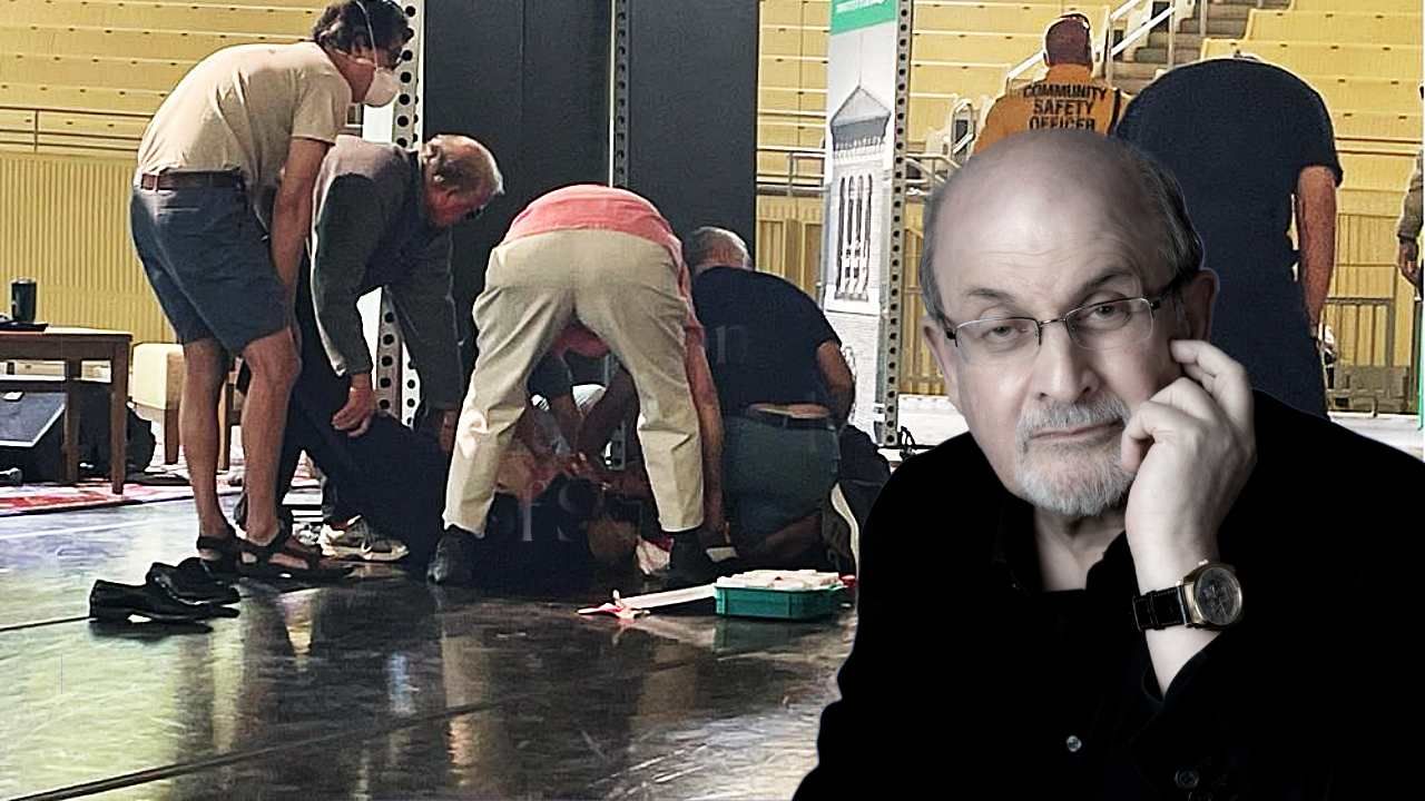 Salman Rushdie: নিউইয়র্কে মঞ্চেই ছুরিকাহত প্রখ্যাত লেখক সালমান রুশদি! উড়িয়ে নিয়ে যাওয়া হল হাসপাতালে