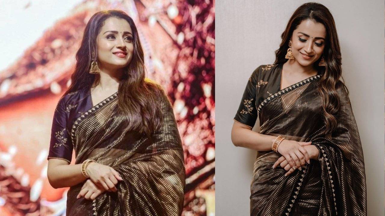 Durga Puja 2022: নবমীর সন্ধ্যায় তৃষার মত রেশমের শাড়ির ঝলকেই নজরে পড়বেন আপনি! কত দাম জানেন?