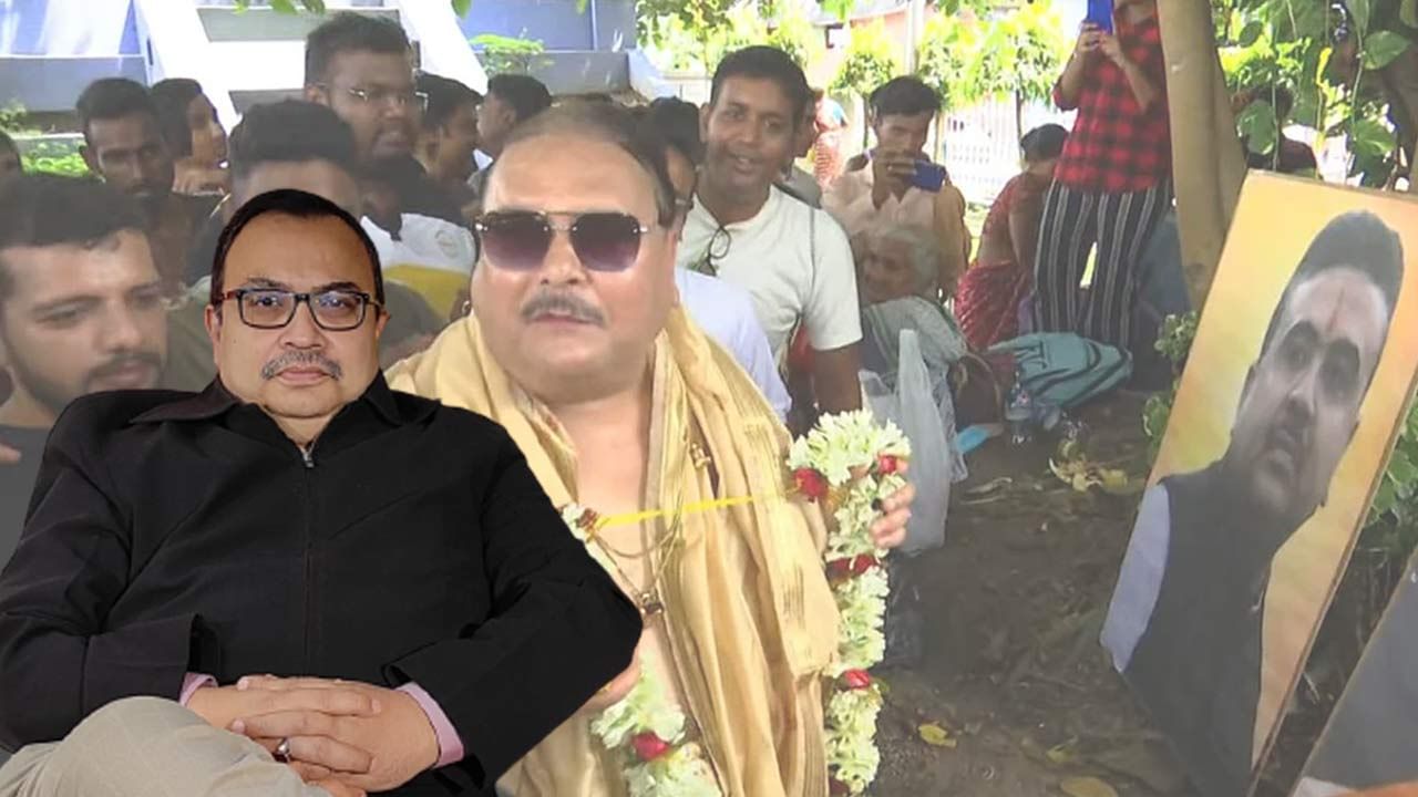 TMC on Madan Mitra: তর্পণ করে শুভেন্দু-দিলীপের ছবিতে মালা মদনের, কী বলছে তৃণমূল?