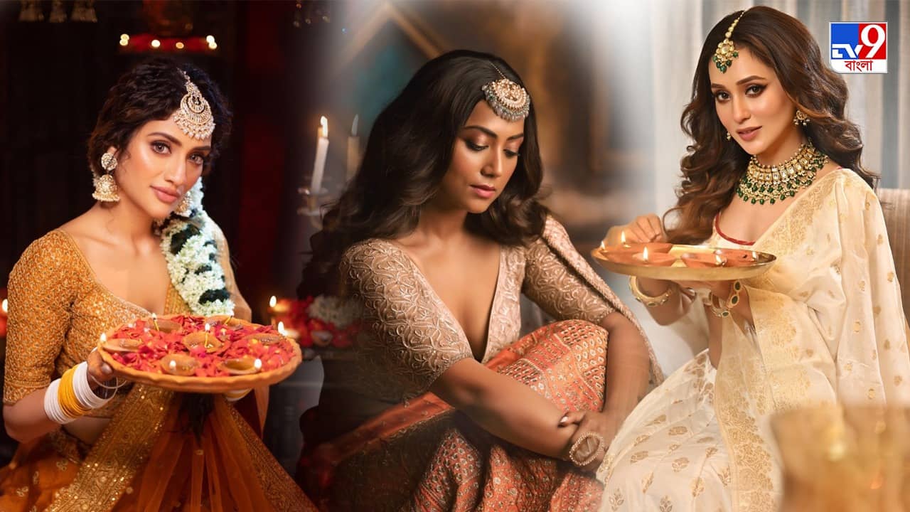 Diwali Special Look: লেহঙ্গা চোলিতে সুসজ্জিত হয়েই প্রদীপ জ্বালালেন এই নায়িকারা, তাক লাগালেন কে?