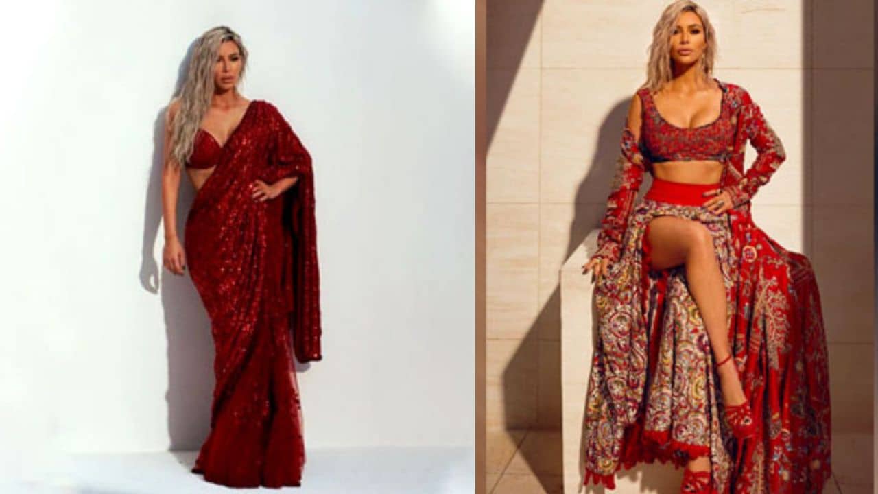 Kim Kardashian: জন্মদিনে দারুণ চমক! দিওয়ালির এথনিক লুকে দ্বিগুণ হট কিম কার্দাশিয়ান