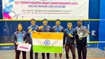 Indian Squash: স্কোয়াশে ইতিহাস সৌরভদের, এশিয়ান চ্যাম্পিয়নশিপে প্রথম সোনা জিতল ভারত