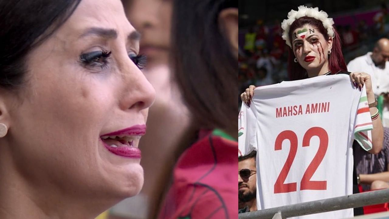 FIFA World Cup 2022: Iran national anthem sung; A couple of supporters ...