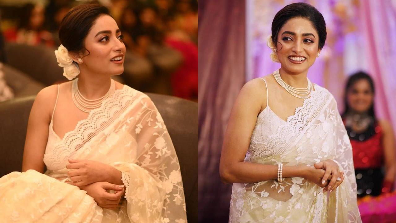 Ishaa Saha: সাদা অরগ্যাঞ্জায় ছক ভাঙা ইশা, বিয়ের মরশুমে শুধুই ভালোবাসায় ভরল কমেন্ট বক্স