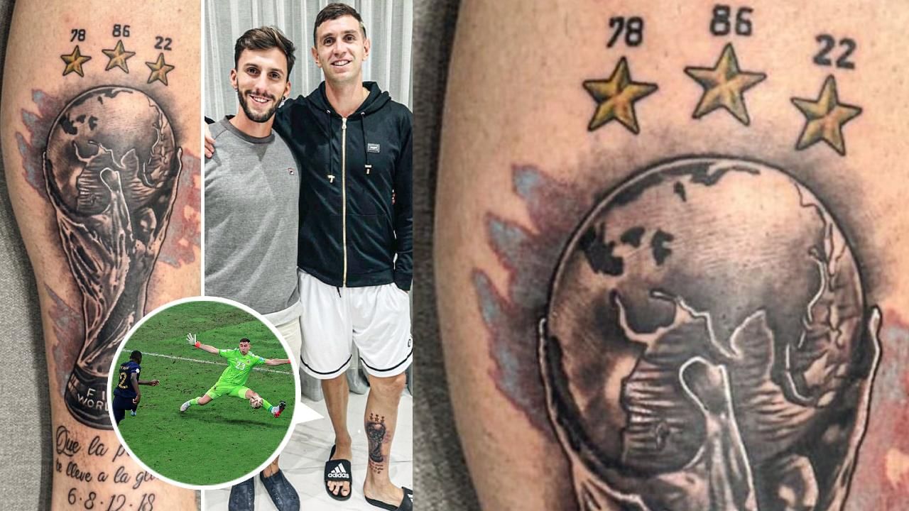 ESPN FC  Emi Martinez got the World Cup tattooed on the leg which made  THAT SAVE in the World Cup final   Facebook