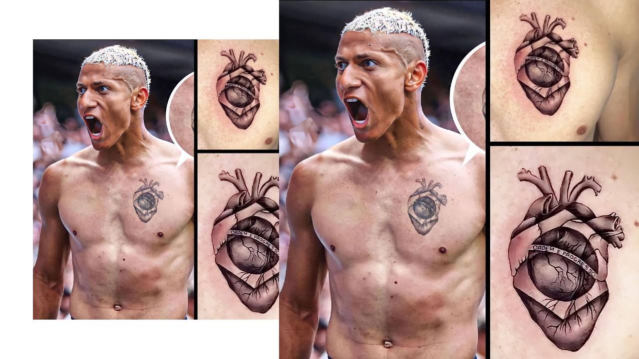 কাতার বিশ্বকাপের কোয়ার্টার ফাইনাল থেকে বিদায় নিলেও ব্রাজিলের টুর্নামেন্ট অভিযানটা দারুণ হয়েছিল। রিচার্লিসন নামে এক তরুণ প্রতিভার বিস্ময় গোলে মুগ্ধ হয়ে যায় ফুটবল বিশ্ব। দল ছিটকে গেলেও ২৫ বছরের রিচার্লিসনের কাছে ডেবিউ বিশ্বকাপ স্মরণীয় হয়ে থাকবে সেই বাই সাইকেল কিক গোলের সৌজন্যে। মুহূর্তগুলিকে শরীরে খোদাই করে রাখলেন তিনি। (ছবি:ইনস্টাগ্রাম)