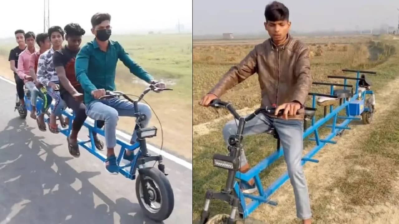 Multi Seater E-Cycle: 10,000 টাকায় 6 সিটার ই-সাইকেল বানিয়ে তাক লাগালেন যুবক, এক চার্জে ছুটবে 150 Km