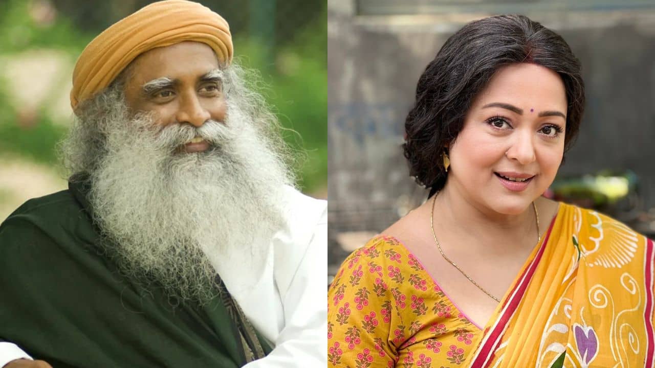 Aparajita Adhya: সদগুরুর সঙ্গে দেখা হতেই আই লাভ ইউ বললেন অপরাজিতা, পেলেন উপহারও