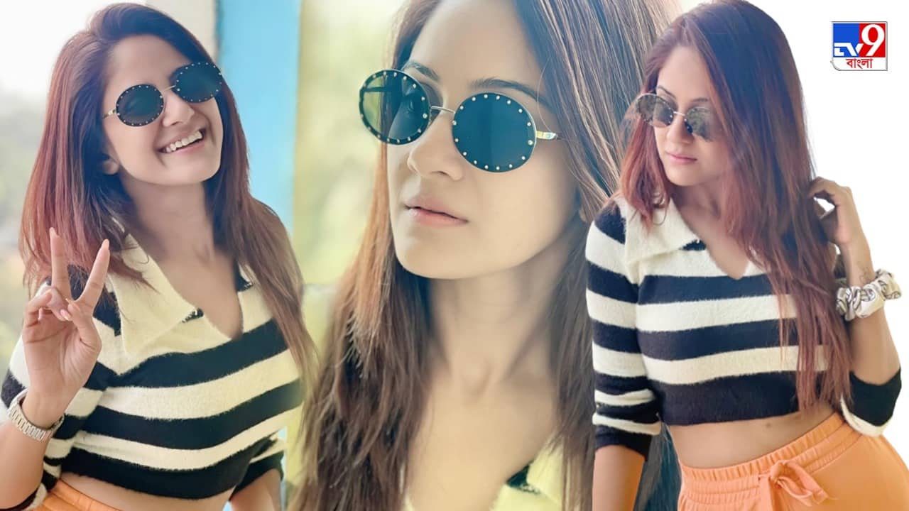 Trina Saha: শীতের সকালে সোয়েটার ক্রপ টপ আর সানগ্লাসে আনফিল্টার্ড পোস্ট তৃনার