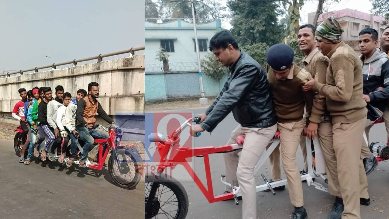 10 Seater Bike : ১০ টাকাতেই ১০০ কিলোমিটার, ১০ সিটের ই-বাইক তৈরি করে চমক দুর্গাপুরের যুবকের