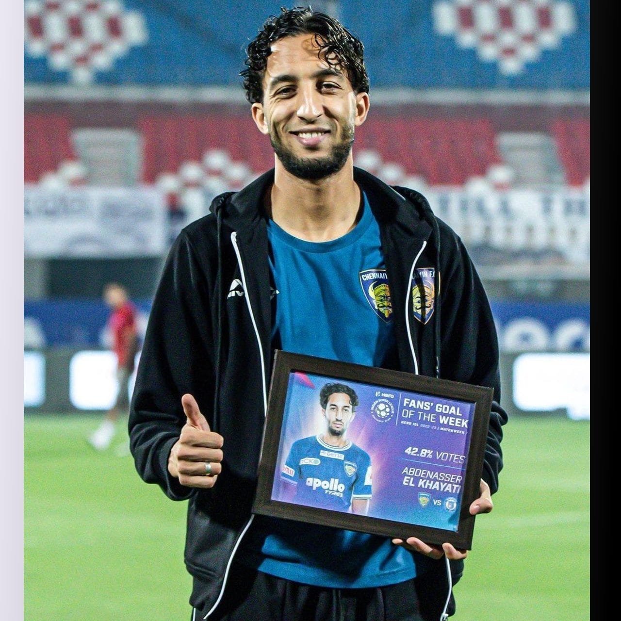 তাক লাগানো পারফরম্য়ান্স চেন্নায়িন এফসির ডাচ তারকা আবদেনাসের এল খায়াতি। মাত্র ৭টি ম্যাচ খেলেছেন চেন্নায়িন এফসির নতুন তারকা। এর মধ্য়ে করে ফেলেছেন ৭টি গোল। ৪টি অ্যাসিস্টও রয়েছে তাঁর। (ছবি : টুইটার)