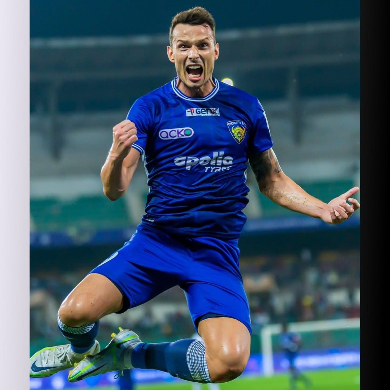 তালিকায় রয়েছেন চেন্নায়িন এফসির ক্রোয়েশিয়ান স্ট্রাইকার পিটার স্লিসকোভিচ। তাঁরও গোল সংখ্যা ৮। অ্যাসিস্টও করেছেন তিনটি। (ছবি : টুইটার)