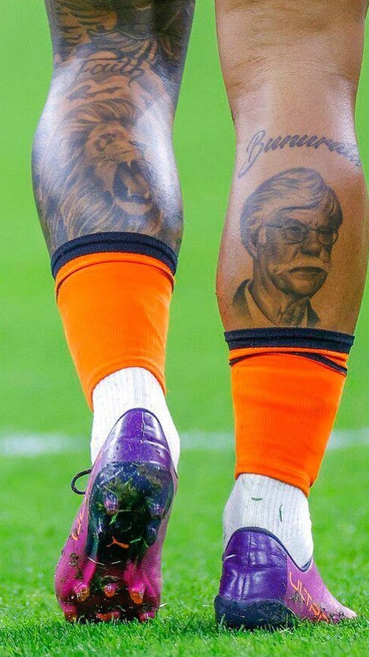 5722 Football Tattoos Stock Photos HighRes Pictures and Images  Getty  Images