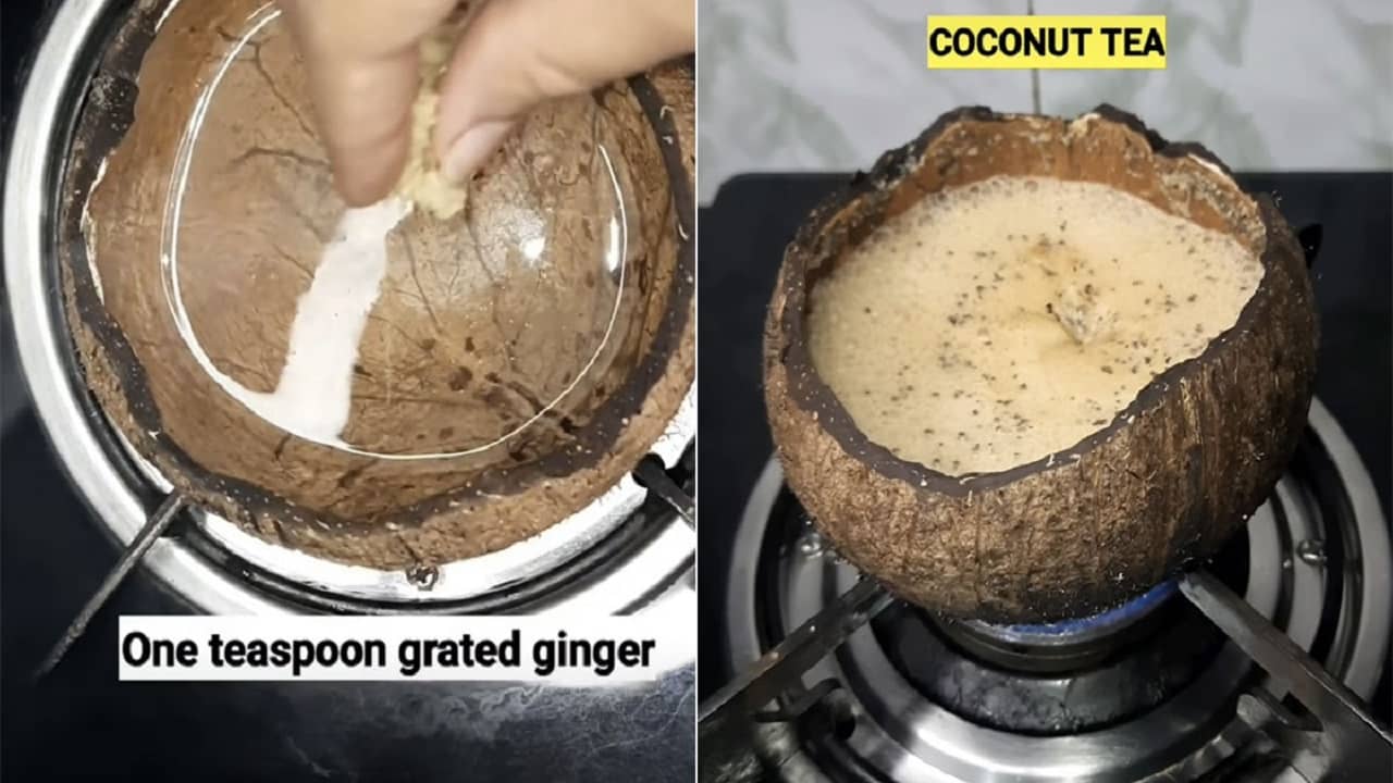 Viral Video: নারকেলের মালায় তৈরি হচ্ছে চা, আছে এক বিশেষ কারণ, ভিডিয়ো দেখলেই বুঝবেন